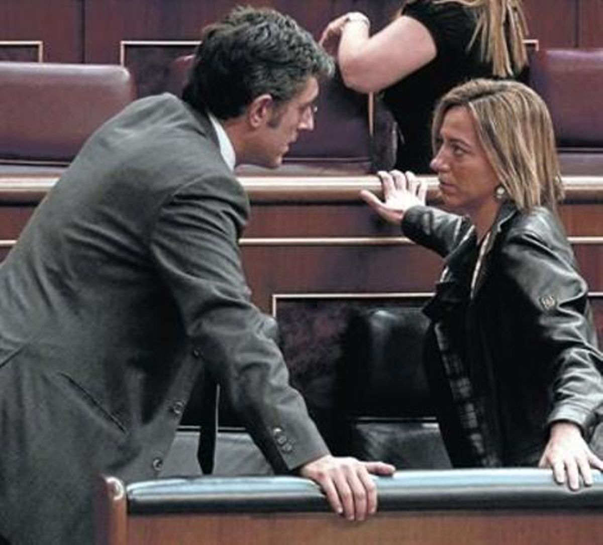Madina y López, en un acto celebrado en el madrileño Club Siglo XXI. Madina y López, en un acto celebrado en el madrileño Club Siglo XXI.