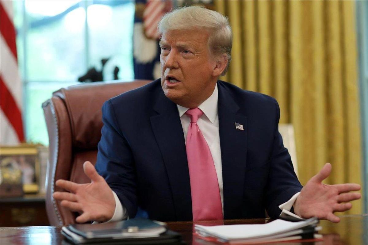 Donald Trump, en el Despacho Oval de la Casa Blanca. Donald Trump, en el Despacho Oval de la Casa Blanca.