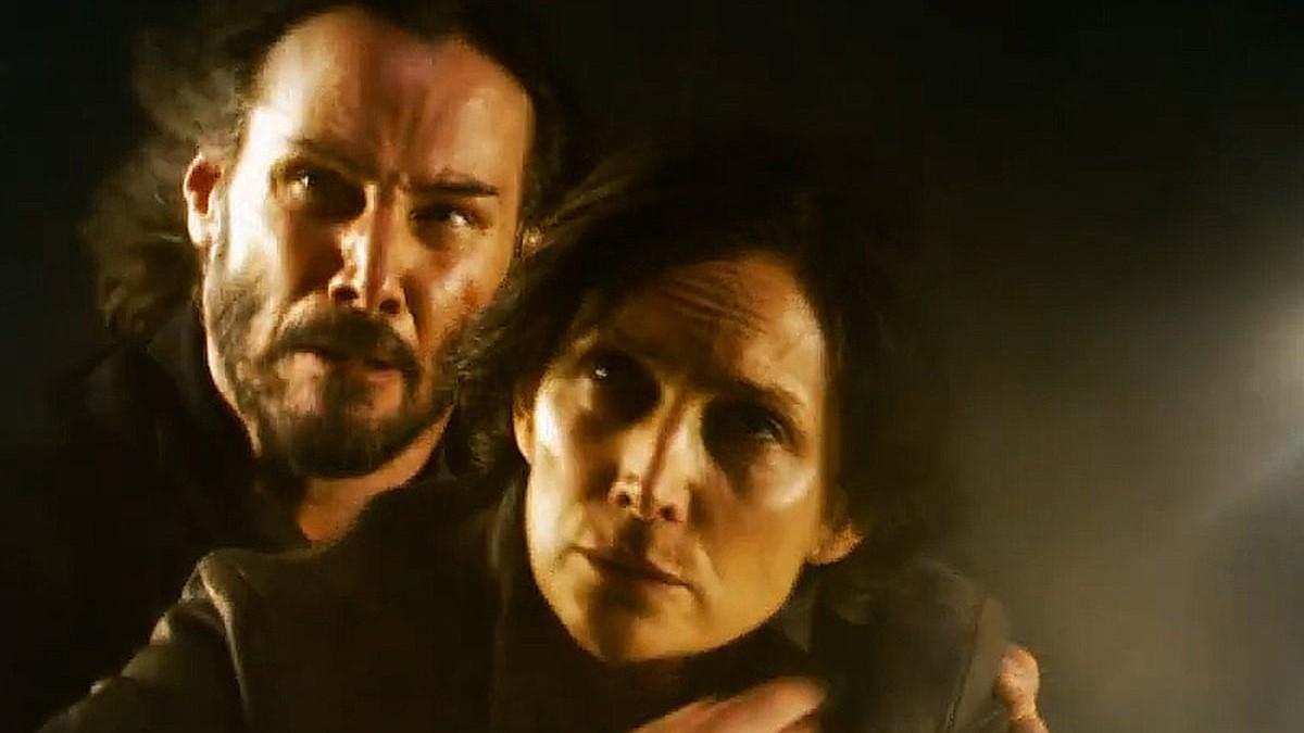 Keanu Reeves y Carrie-Anne Moss, en una imagen de ’The Matrix: Resurrections’