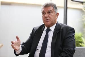 El presidente del Barcelona, Joan Laporta, en una foto de archivo. EFE/Carlos Ortega