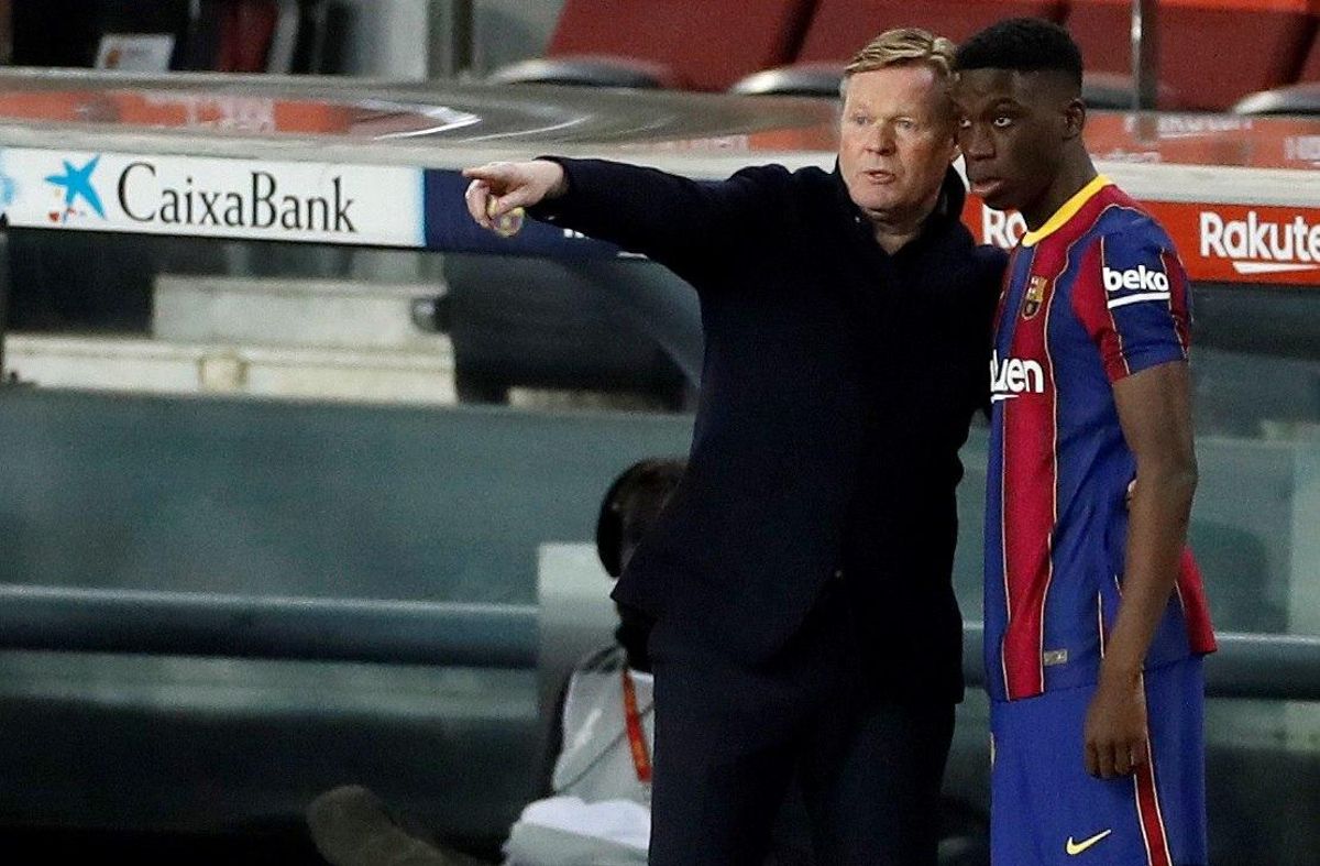 Ronaldo Koeman, entrenador del Barça. Ronaldo Koeman, entrenador del Barça.