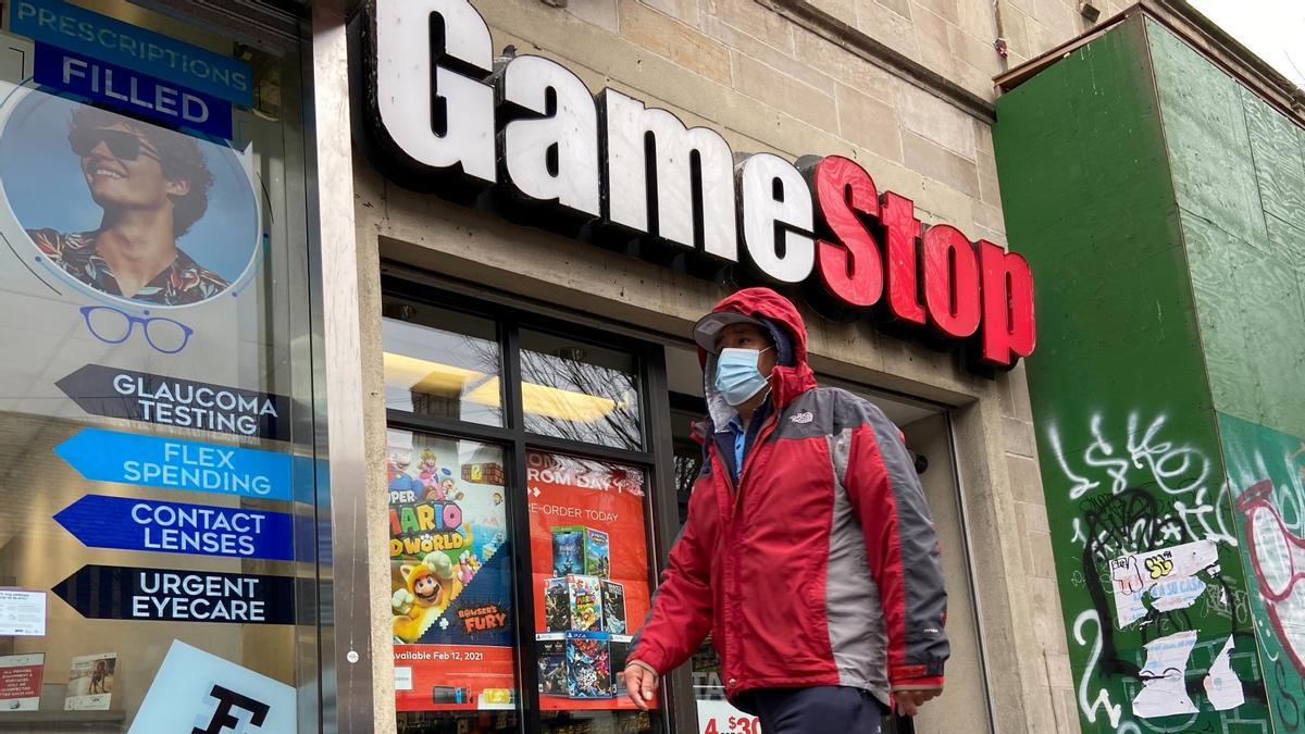 Una tienda de GameStop de Nueva York.