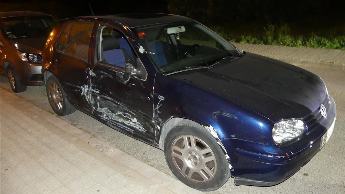 El vehículo que ocasionó el accidente. El vehículo que ocasionó el accidente.