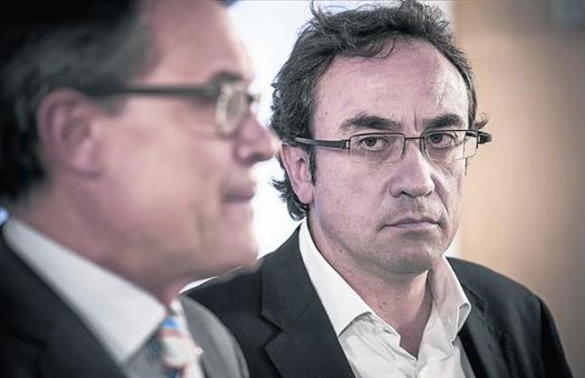 El presidente de la Generalitat y líder de CiU, Artur Mas, y el nuevo coordinador general de CDC, Josep Rull, el pasado 25 de julio. El presidente de la Generalitat y líder de CiU, Artur Mas, y el nuevo coordinador general de CDC, Josep Rull, el pasado 25 de julio.
