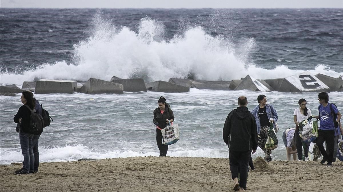 Temporal en Barcelona, el año pasado. Temporal en Barcelona, el año pasado.