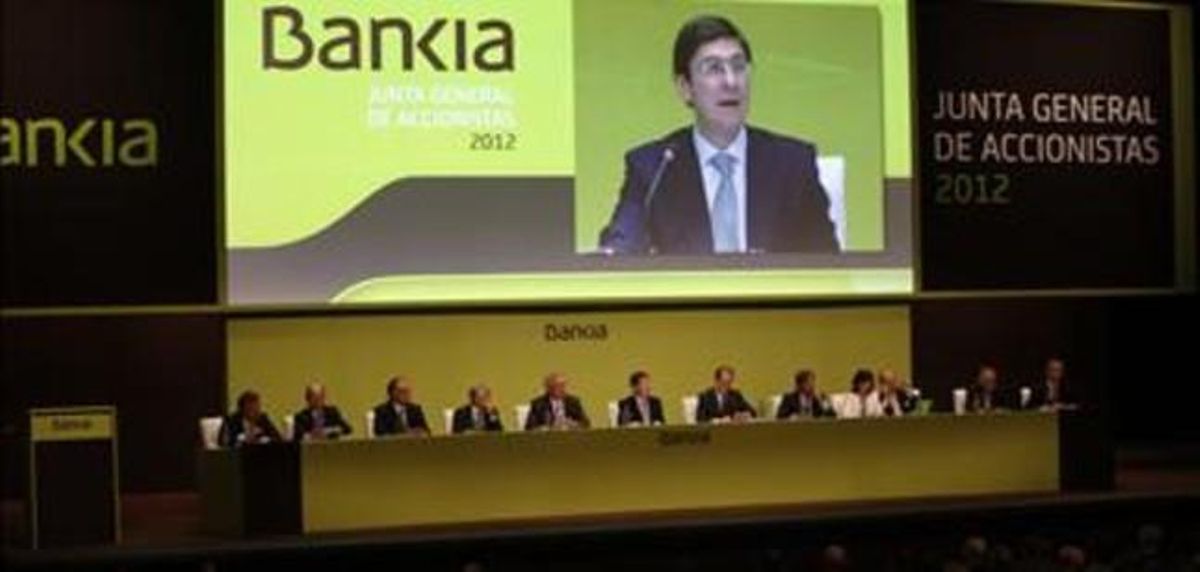 La junta de accionistas de Bankia, en Valencia. La junta de accionistas de Bankia, en Valencia.