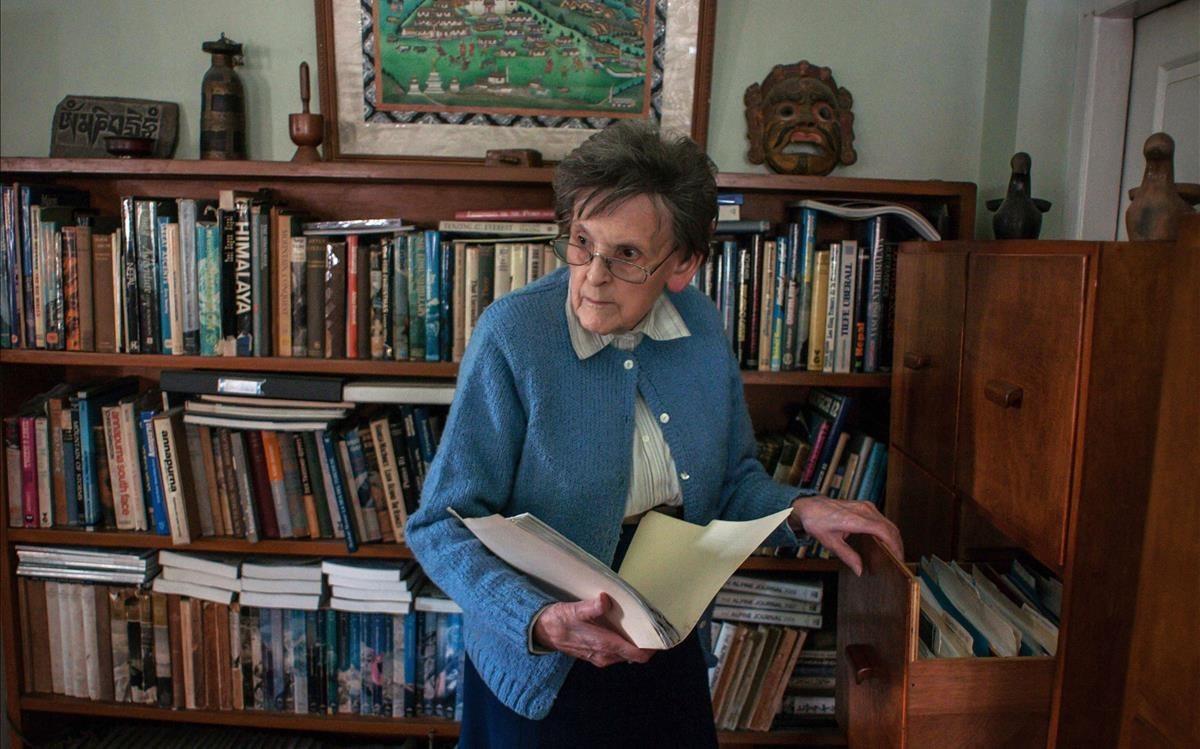 Elizabeth Hawley, en su casa de Katmandú. Elizabeth Hawley, en su casa de Katmandú.