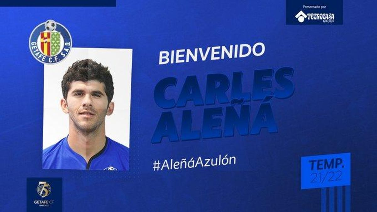 Así ha anunciado el Getafe el fichaje de Aleñá. Así ha anunciado el Getafe el fichaje de Aleñá.