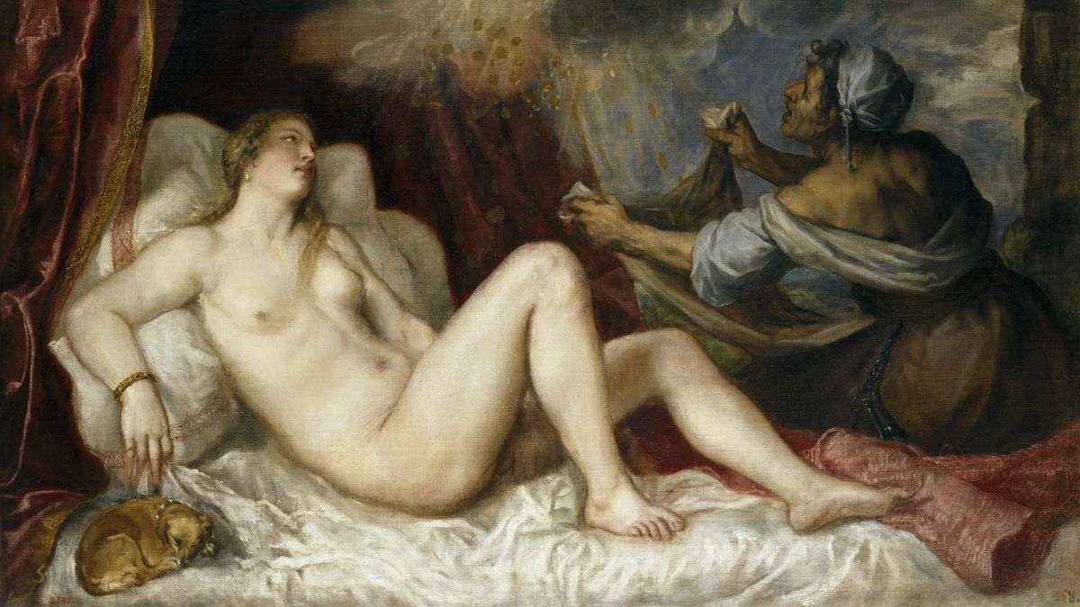 ’Danae recibiendo la lluvia de oro’, una de las pinturas mitológicas de Tiziano que formarán parte de la muestra temporal en el Prado. ’Danae recibiendo la lluvia de oro’, una de las pinturas mitológicas de Tiziano que formarán parte de la muestra temporal en el Prado.