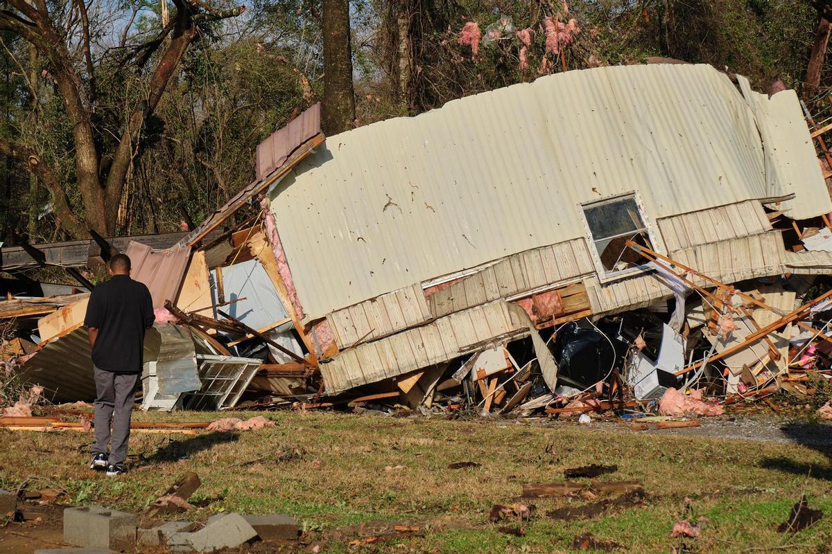 Imagen de archivo del paso de un terremoto en Louisiana, EEUU.