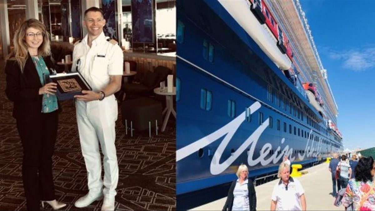 Visita del MeinSchiff en el Puerto de València, en una escala realizada en 2019. Visita del MeinSchiff en el Puerto de València, en una escala realizada en 2019.