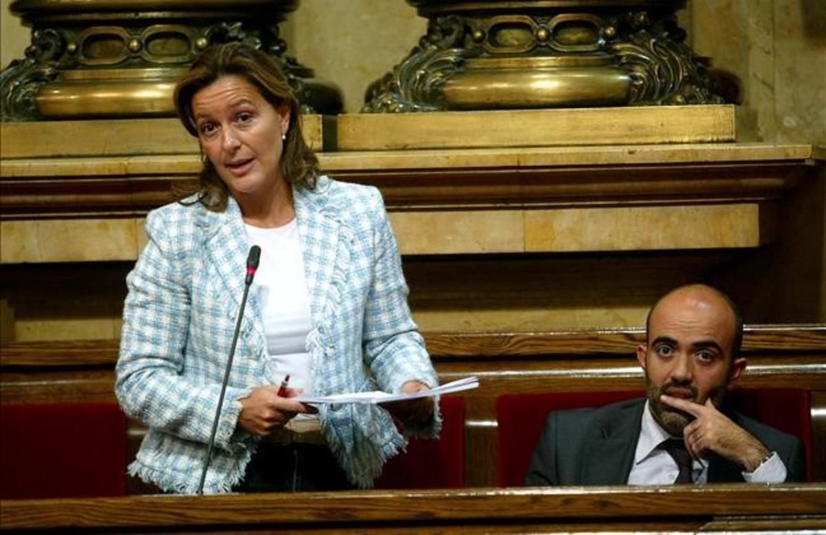 Mejías, en el Parlament, cuando era diputada.