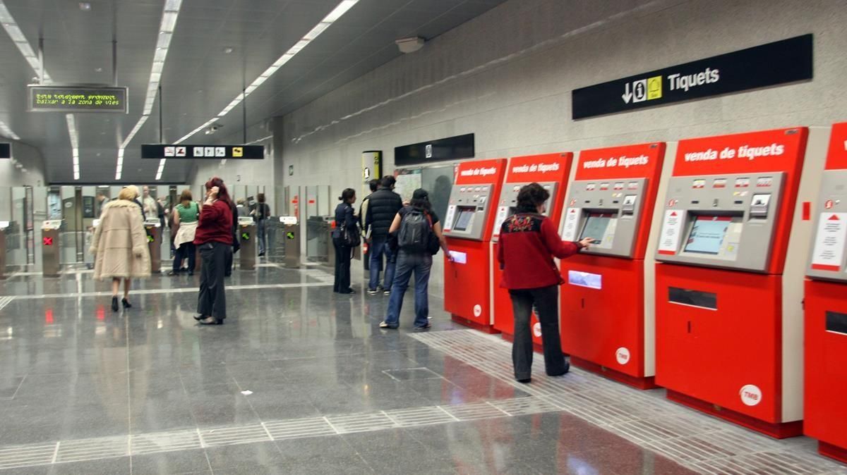 Estación de metro de Lesseps, en una imagen de archivo. Estación de metro de Lesseps, en una imagen de archivo.
