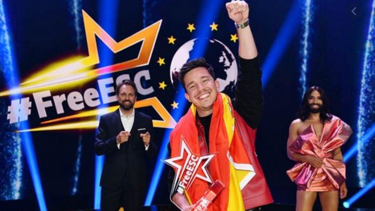 Nico Santos, ganador de la primera edición del ’Free ESC’. Nico Santos, ganador de la primera edición del ’Free ESC’.