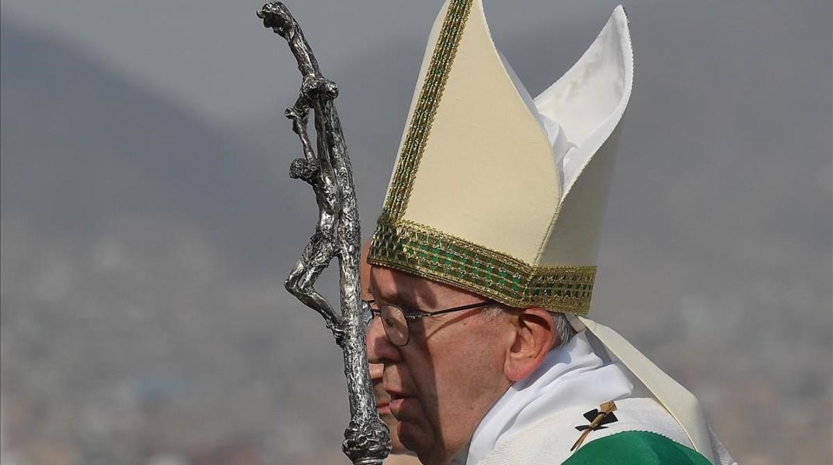 El papa Francisco preside la celebración de una misa durante su visita a América Latina, el pasado 21 de enero.
