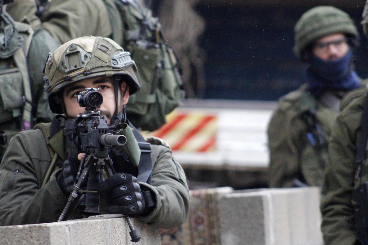 Un soldado israelí en Cisjordania. 