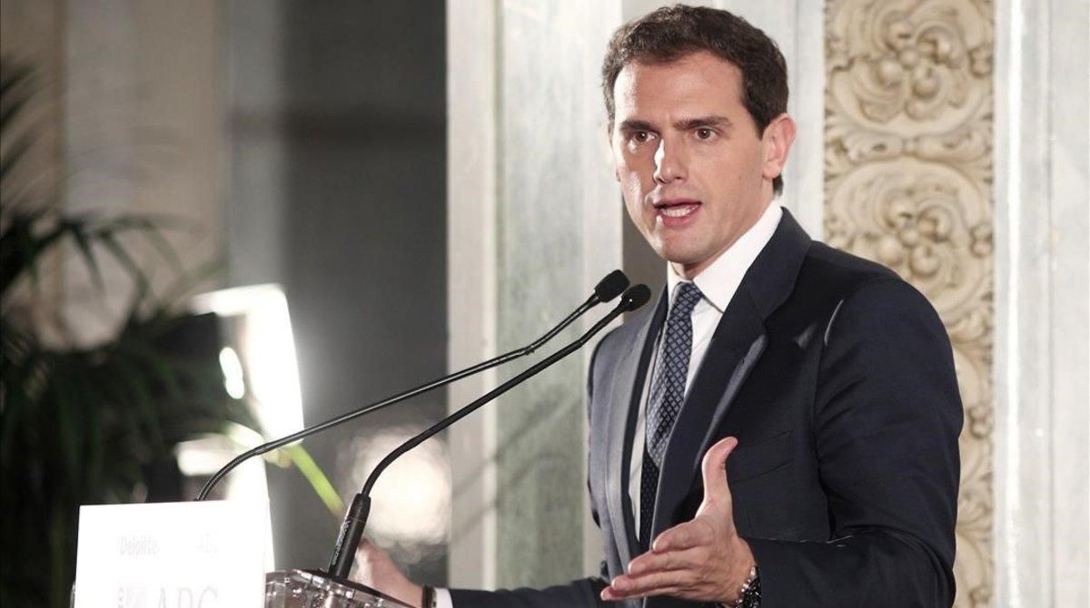 El presidente de Ciudadanos, Albert Rivera El presidente de Ciudadanos, Albert Rivera