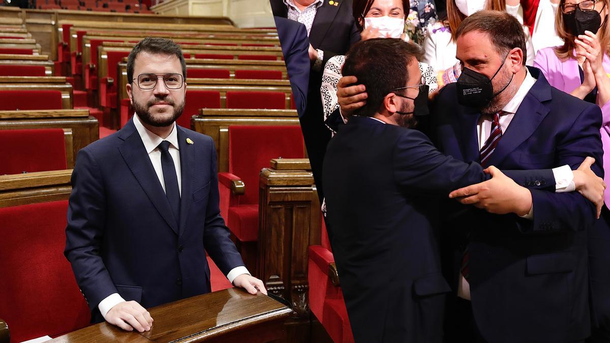 Pere Aragonès, investido ’president’: Gobernaré para hacer posible la independencia de Catalunya.
