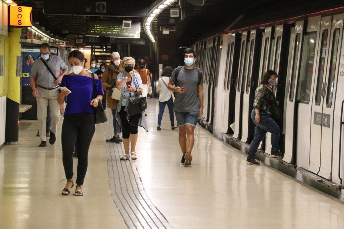 Imagen de archivo del Metro de Barcelona. Imagen de archivo del Metro de Barcelona.