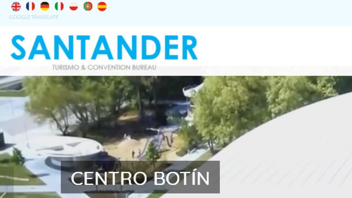 La web de turismo de Santander. 