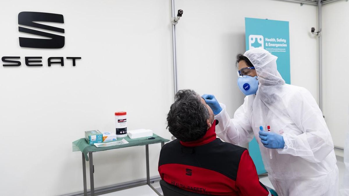 Test PCR a los trabajadores de Seat Test PCR a los trabajadores de Seat