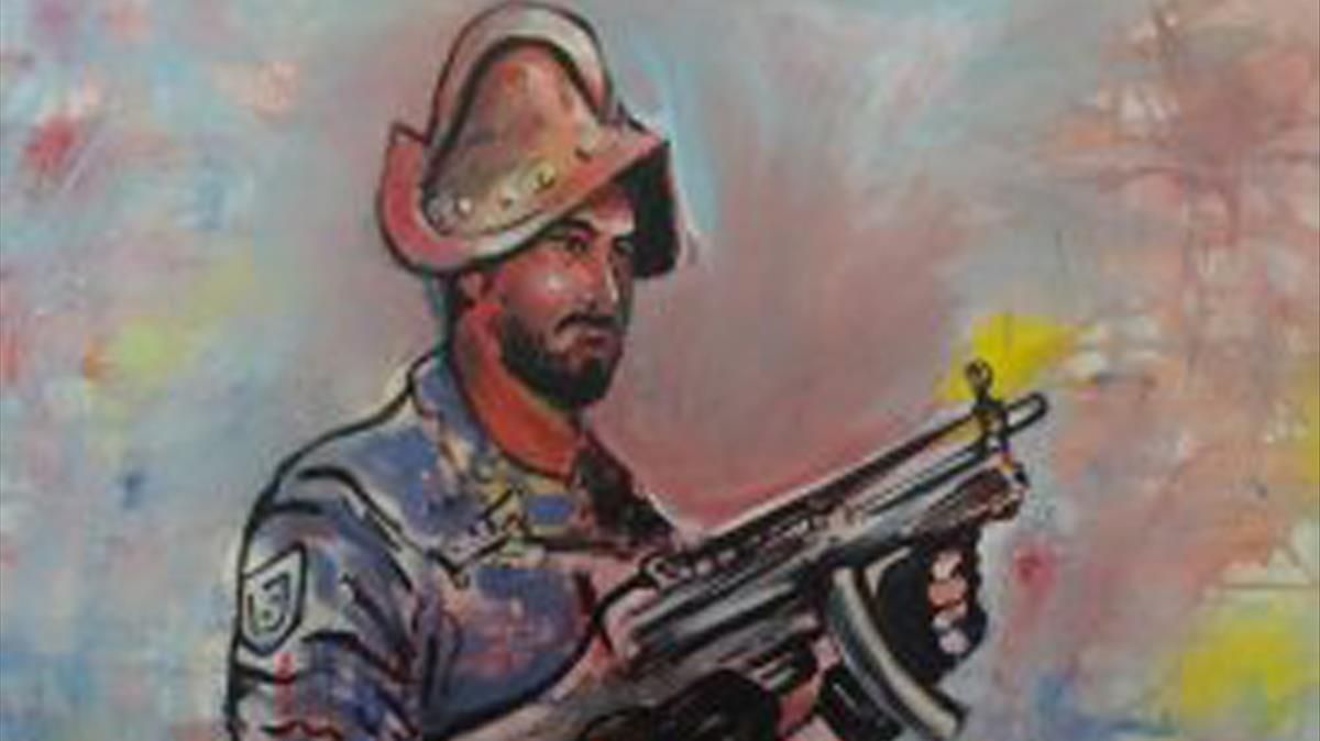’Retroceso’, de Angel Alonso Blanco (1967), una reflexión sobre la brutalidad policial y el colonialismo. ’Retroceso’, de Angel Alonso Blanco (1967), una reflexión sobre la brutalidad policial y el colonialismo.