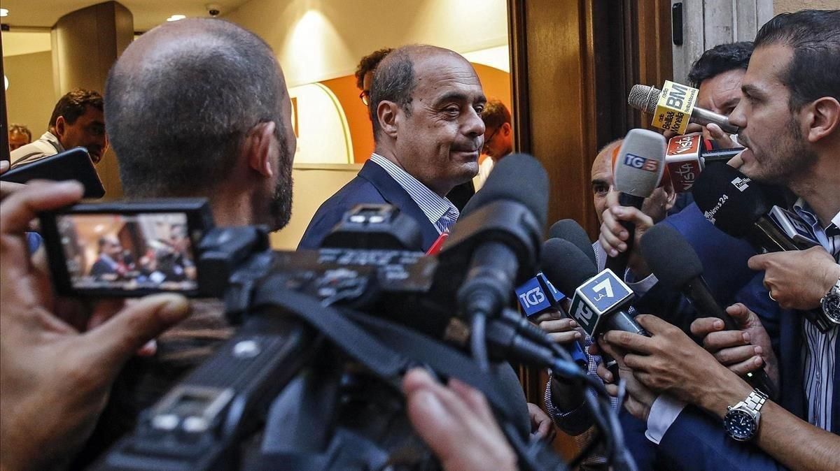 Nicola Zingaretti, secretario del Partido Demócrata. Nicola Zingaretti, secretario del Partido Demócrata.