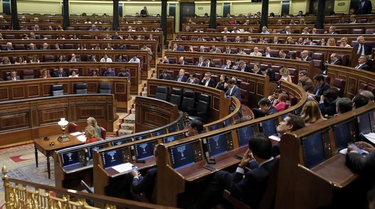 Una reunión del pleno del Congreso de los Diputados, de inicios de septiembre.