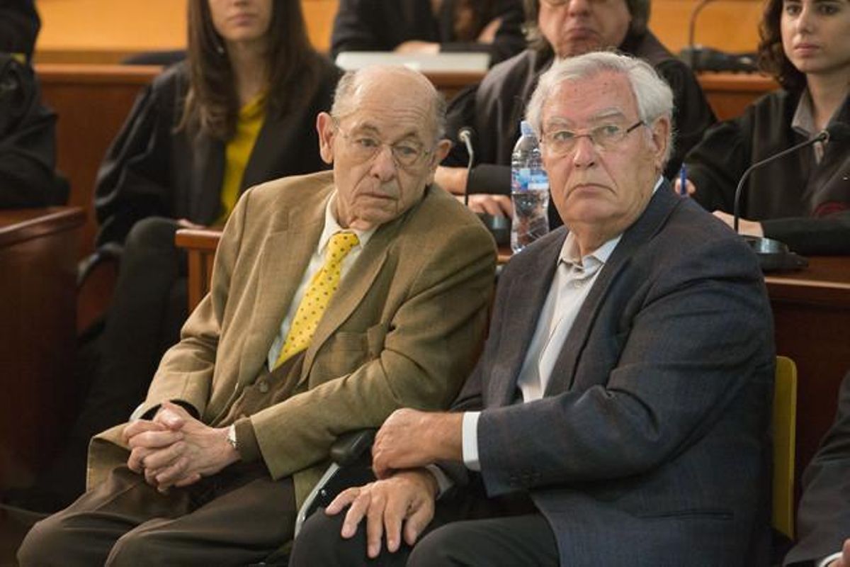 Felix Millet y Jordi Montull, en la audiencia de Barcelona, el 8-4-2014. Felix Millet y Jordi Montull, en la audiencia de Barcelona, el 8-4-2014.