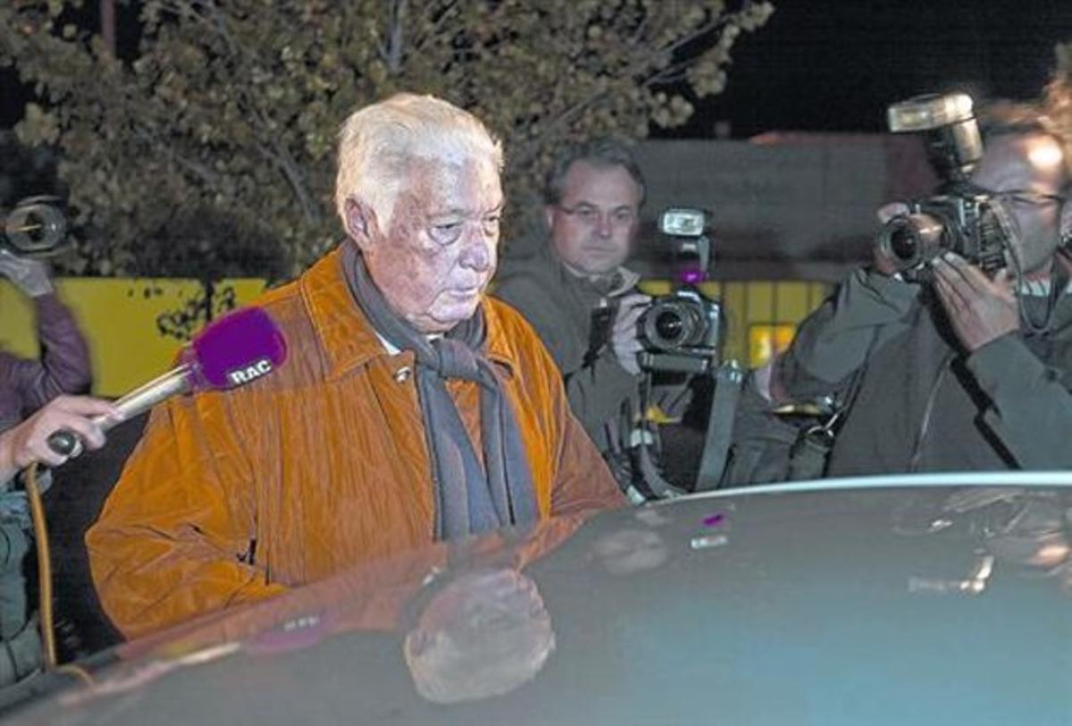 Alavedra surt de la presó de Brians 2, a Sant Esteve Sesrovires (Baix Llobregat), el 7 de desembre del 2009.