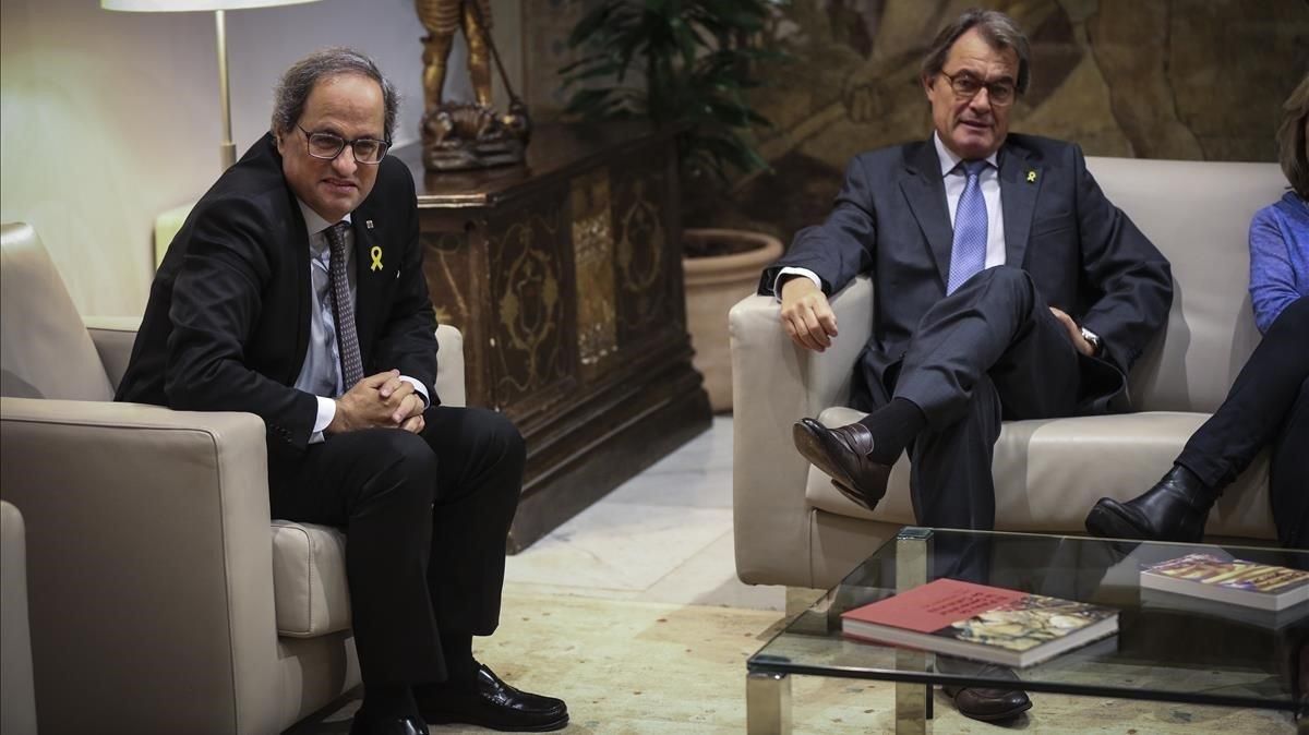 Quim Torra y Artur Mas. Quim Torra y Artur Mas.
