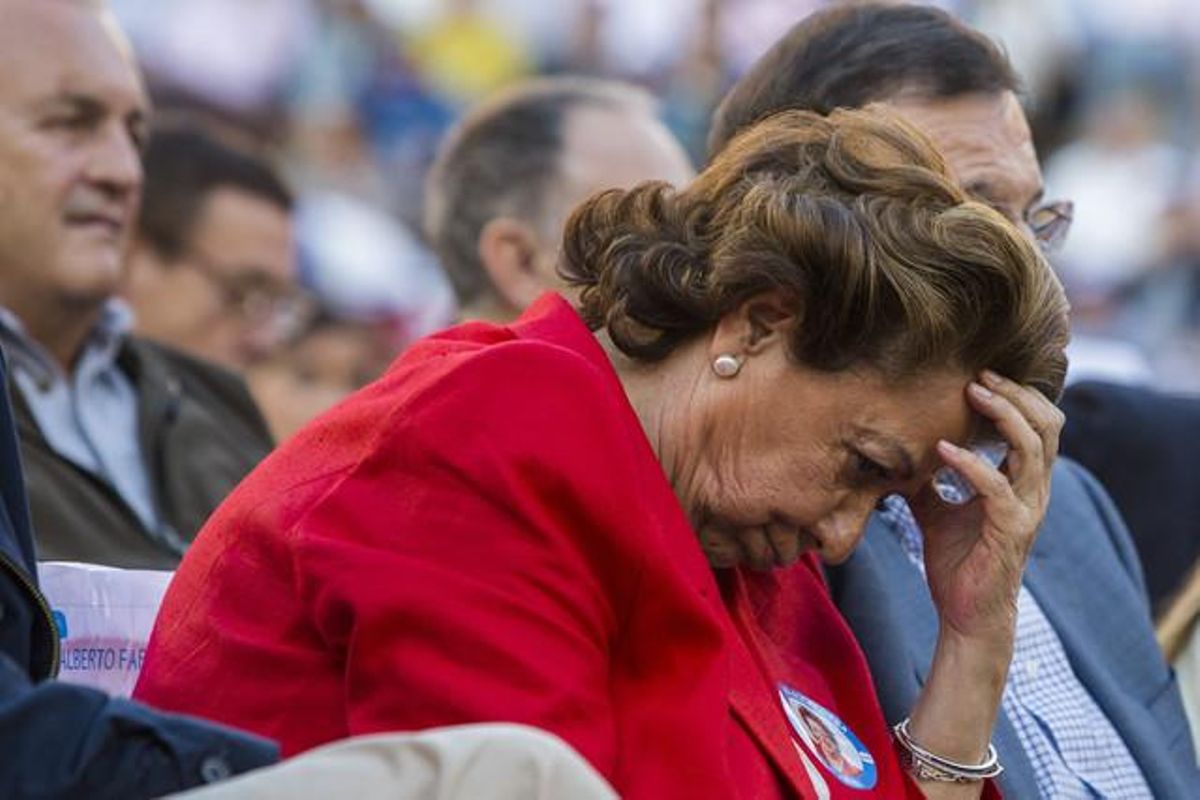 Rita Barberá, en un mitin del PP en Valencia. Rita Barberá, en un mitin del PP en Valencia.
