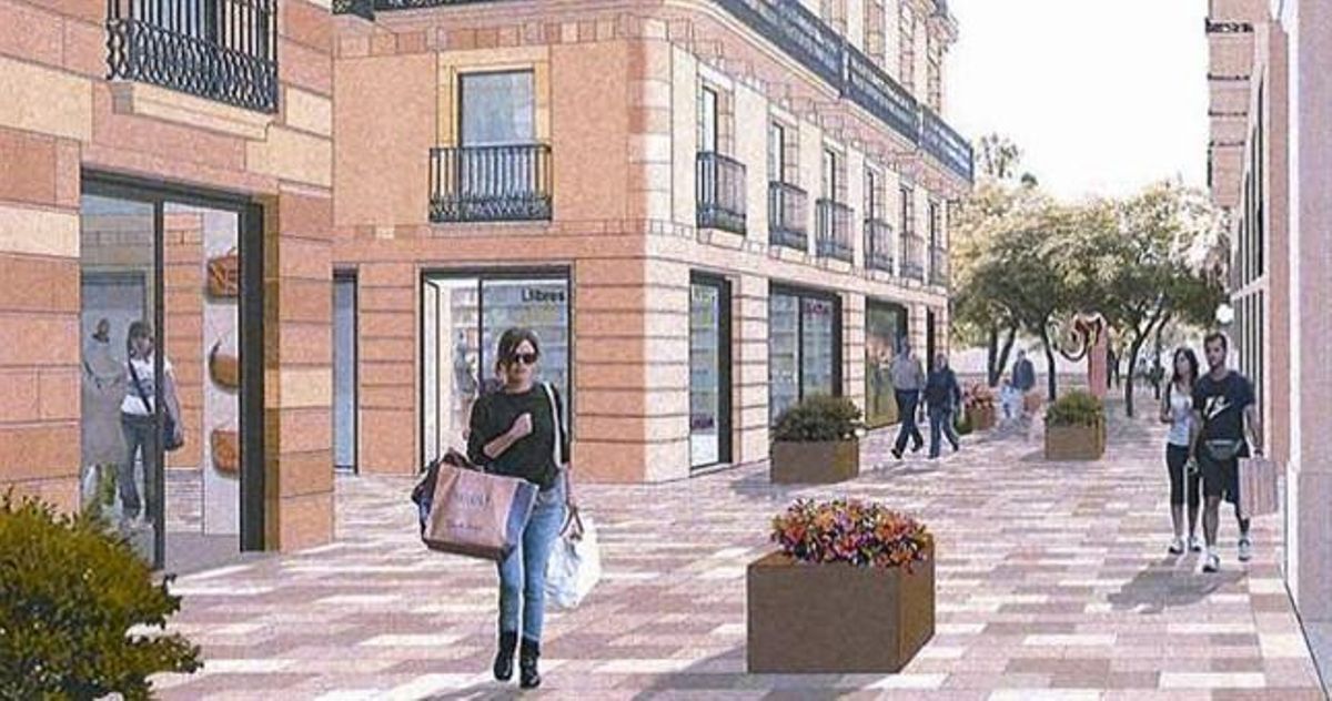 Un imagen virtual de lapropuesta de los propietarios para una de las calles. Un imagen virtual de lapropuesta de los propietarios para una de las calles.