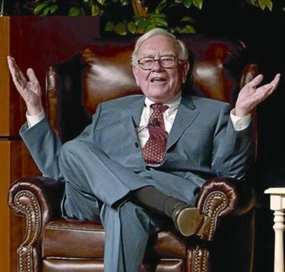 Buffett en un acto benéfico el pasado día 14. Buffett en un acto benéfico el pasado día 14.