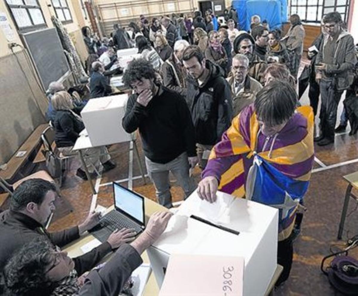 Participació 8 Votants a l’escola La Sedeta de Barcelona, el 9-N.