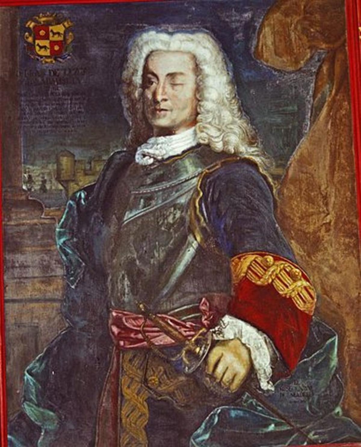 Blas de Lezo, en un retrato que se expone en el Museo Naval de Madrid.