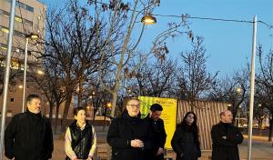 Presentación de la nueva iluminación del parque del Molinet de Santa Coloma de Gramenet.