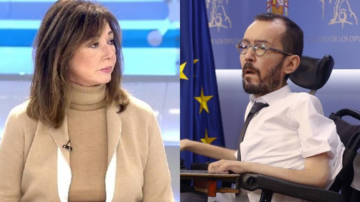 Ana Rosa Quintana y Pablo Echenique Ana Rosa Quintana y Pablo Echenique