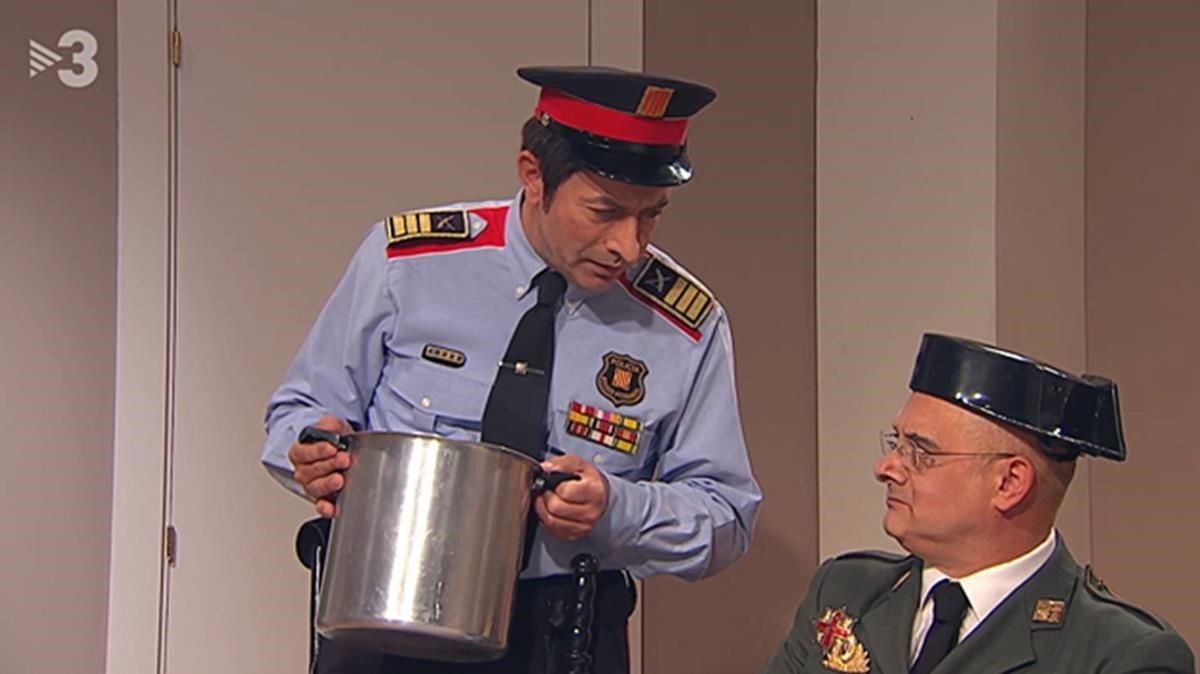 El triunfo de Trapero en ’Polònia’ (TV-3). El triunfo de Trapero en ’Polònia’ (TV-3).