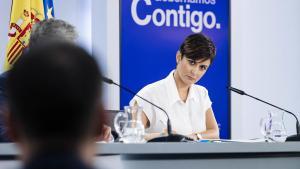 La portavoz del Gobierno, Isabel Rodríguez, este martes en Moncloa.