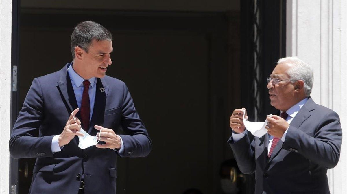 Sánchez y Costa, este lunes en Lisboa. Sánchez y Costa, este lunes en Lisboa.