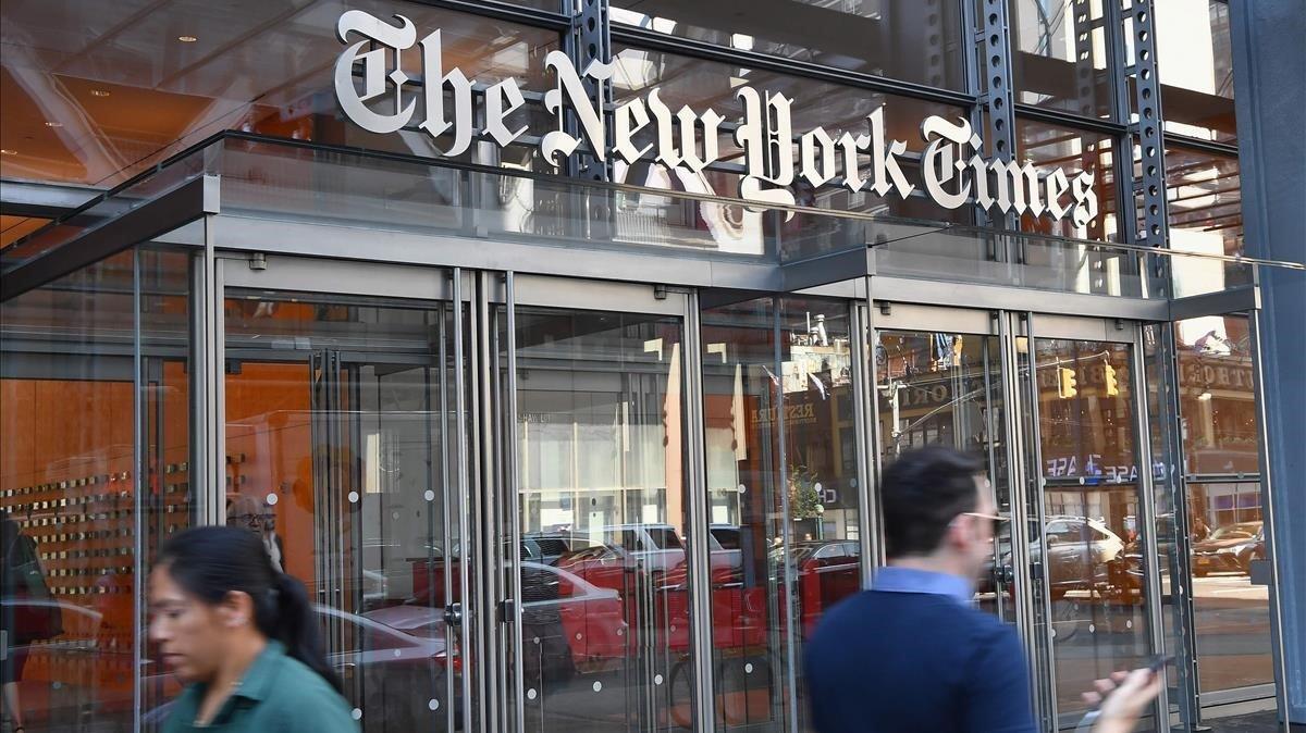 Fachada del edificio que alberga la redacción de ’The New York Times. Fachada del edificio que alberga la redacción de ’The New York Times.
