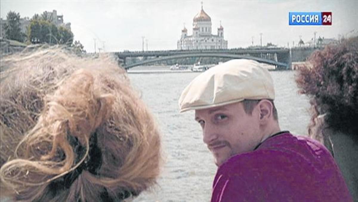 Edward Snowden, de crucero por el río Moscova, en la capital rusa, en el 2013.