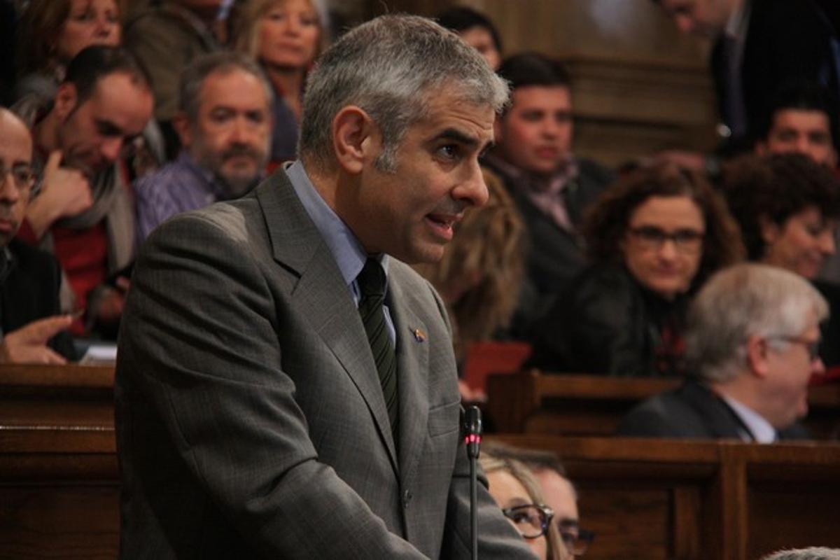 El diputado de Ciutadans Carlos Carrizosa, en su intervención en el Parlament.