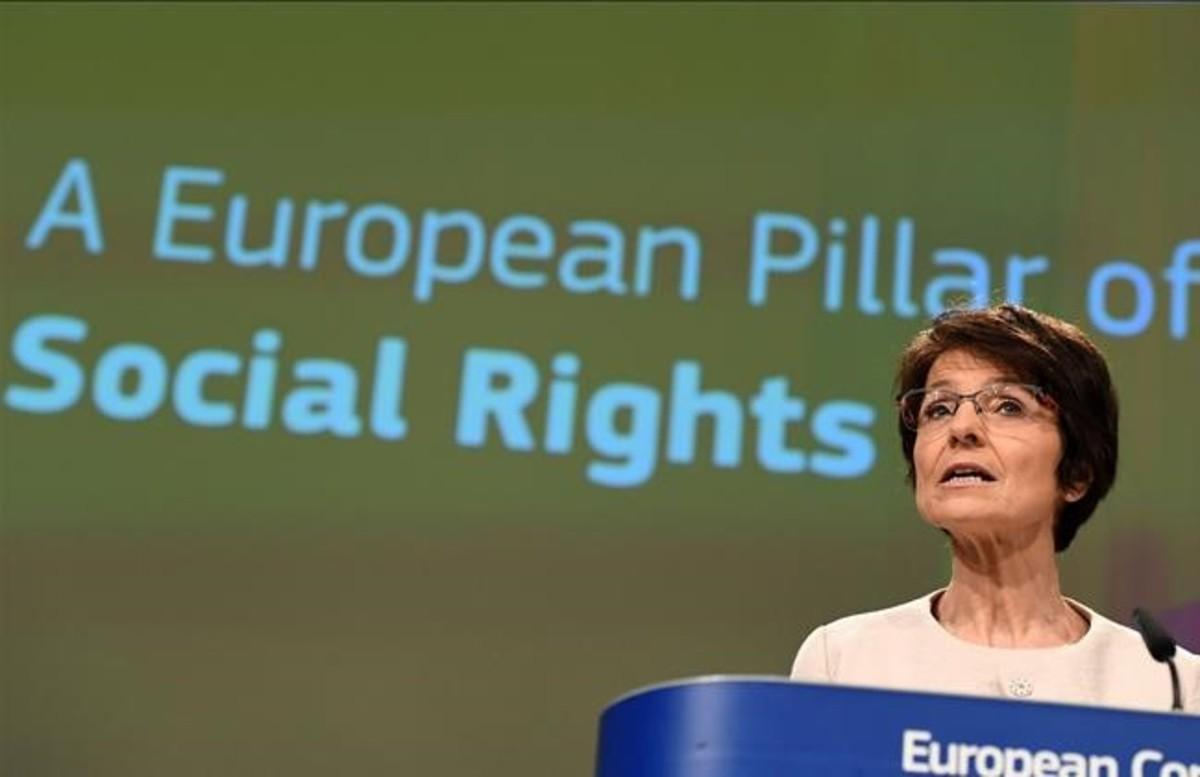 Marianne Thyssen, comisaria europea de Empleo.