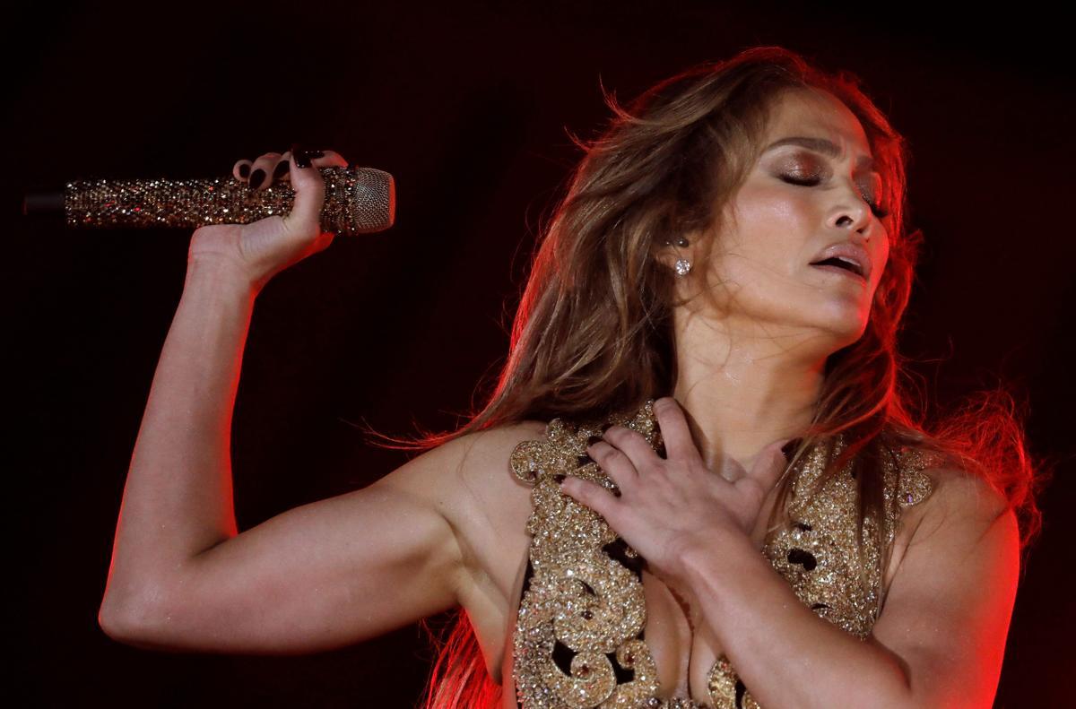 Jennifer Lopez, en una actuación reciente.