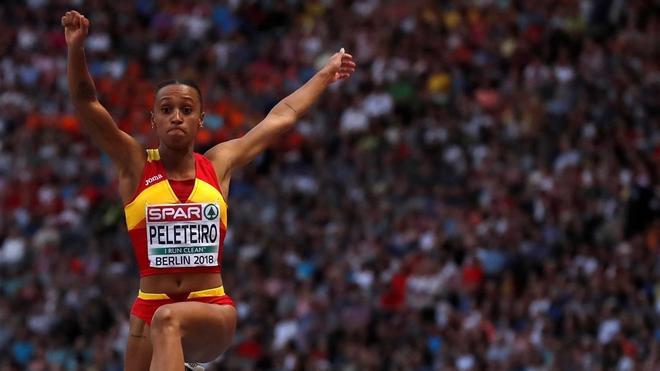 Ana Peleteiro, en la final.