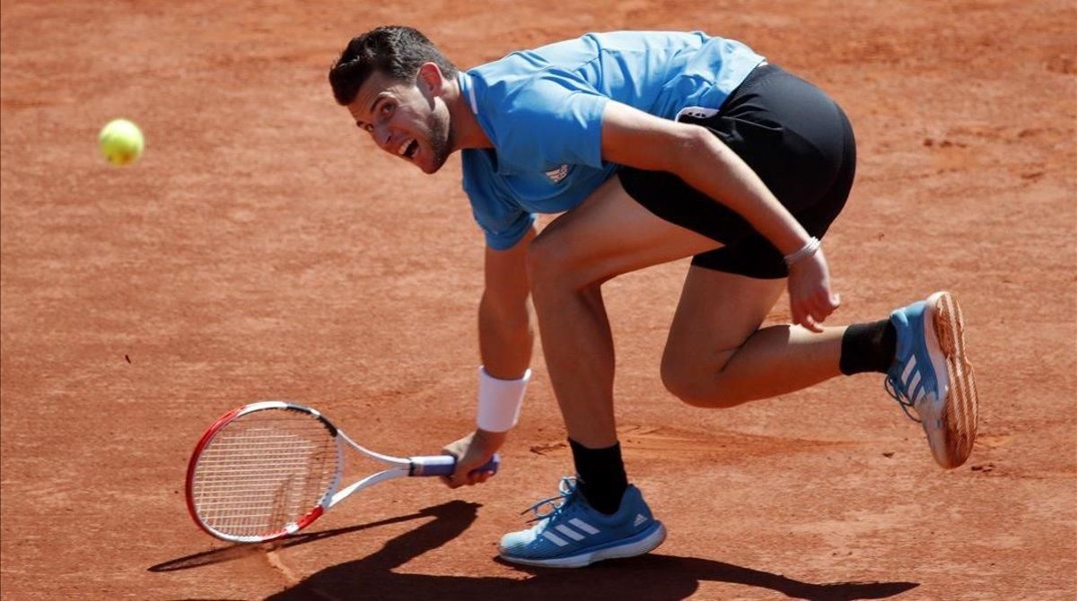 Thiem en el partido que le ha enfrentado a Dkokovic en París. Thiem en el partido que le ha enfrentado a Dkokovic en París.