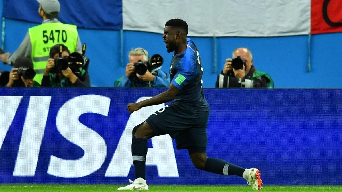 Un cop de cap d'Umtiti col·loca França a la final del Mundial