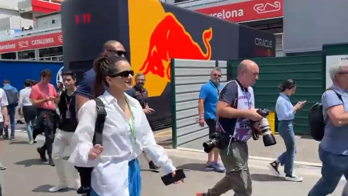 Rosalía en el Gran Premio de España de F1